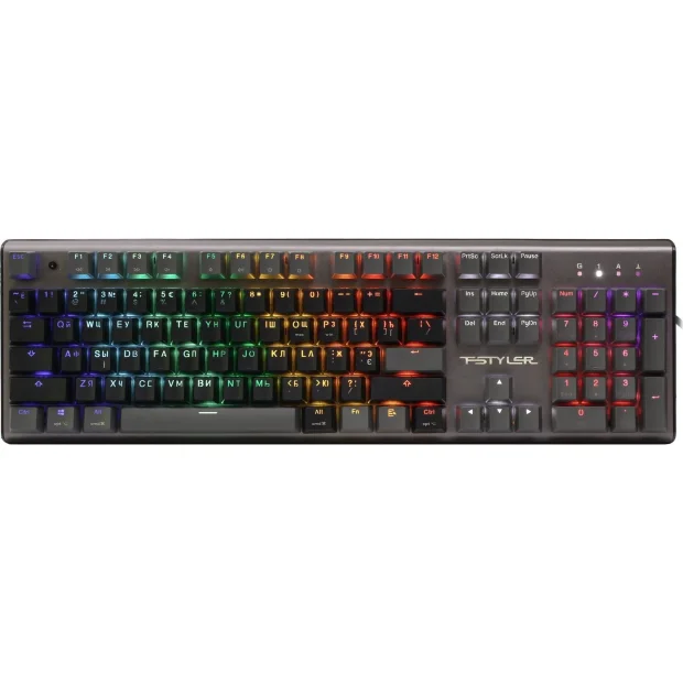 Клавиатура A4Tech Fstyler FS100 Neon (серый/черный)